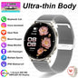 2026 New 7.6mm Ultra-Slim Smart Watch Women AMOLED HD Display LED Flashlight Always-On Time Display Fashion Ladies Smartwatches