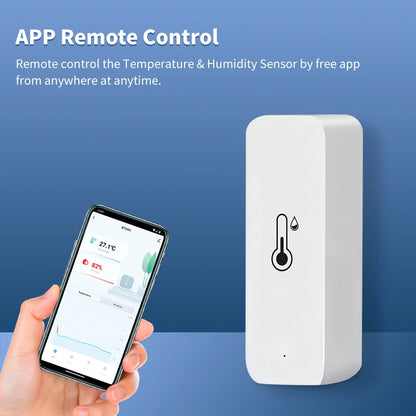Tuya Wifi/Zigbee Temperature And Humidity Sensor Indoor Thermometer Smart Life Control For Home Work With Alexa Google Assistant
