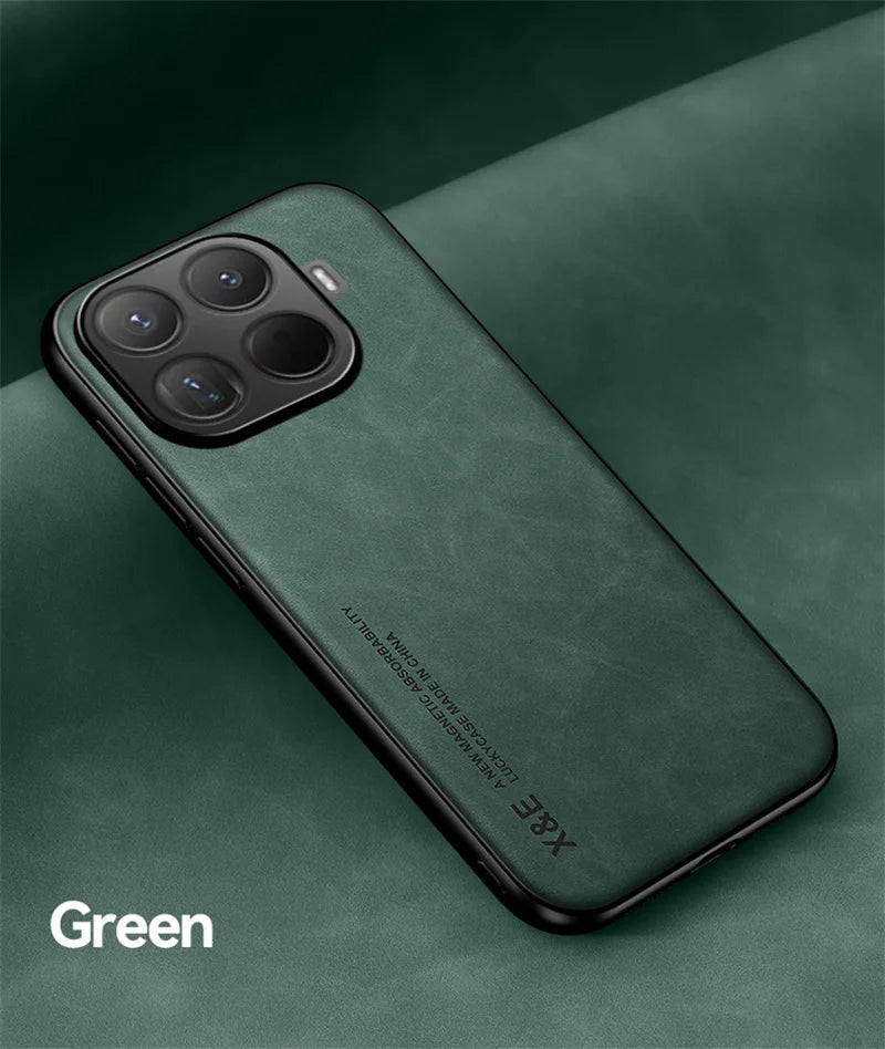 For Xiaomi 15T Pro 5G Case Soft Leather Magnetic Holder Phone Case For Xiomi Xiaomy Mi15T Mi 15T 15 T Pro Shockproof Back Cover