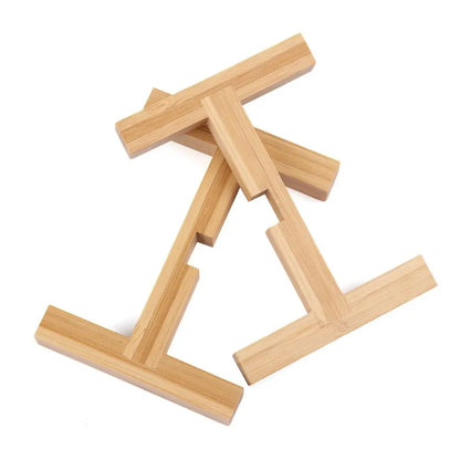 Floor-Standing Bonsai Display Stand Wood Flowerpot Holder Flower Pot Base Indoor Outdoor Home Decoration Tray Garden Supplies