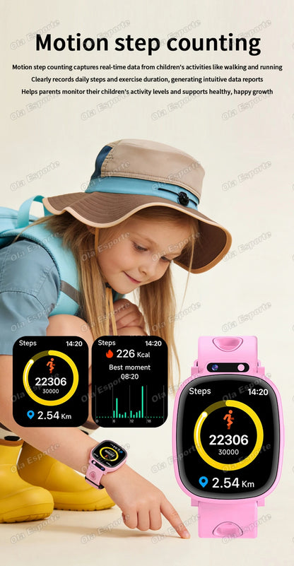 Children's Smart Watch 2026 Camera LED Flashlight Fun Games Stopwatch Calculator Alarm Reminders Boys and Girls Smartwatch HW12