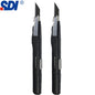 SDI 9mm Anti-Shaking Utility Knife 30-Degree Angle Sharp Black Steel Blades Box Cutter Auto Lock Professional Craft DIY Opener