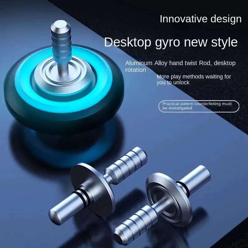 Luminous Fidget Spinner EDC Metal High-grade Stress Relief Rainbow Light Fingers Toy For Children Adult Fast Delivery Products