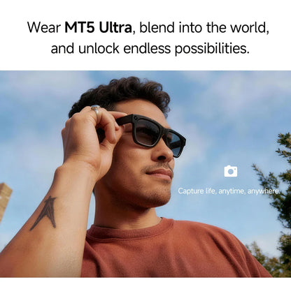 AI Smart Glasses NEW MT5 Ultra Real-time Translation Glasses 800W Pixel Camera Photo Video Recording Smart Wearable Devices