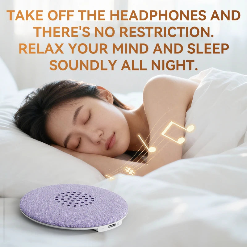 Mini Sleeping Bluetooth 5.3 Speaker Under Pillow Sound Machine With White Noise HiFi Stereo Audio Soundbar MP3 Music Player New