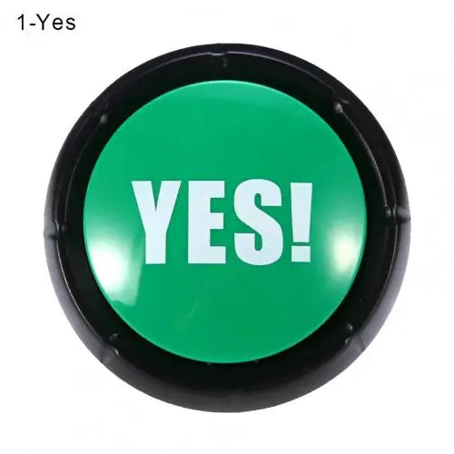 Funny Talking Button No Sorry Yes Sound Party Button Bullshit Maybe Toys Home Office Party Gag Funny Toy For new Vocal toys