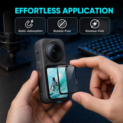 Screen Lens Protector for Insta360 X6 Tempered Glass Film Clear Anti-scratch Lens Guard Cover for Insta 360 X6 Camera Accessorie