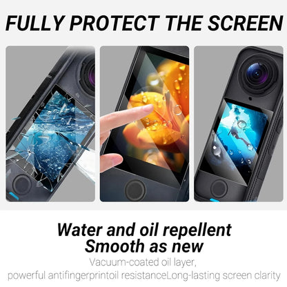 PC Lens Guard Cap Cover For Insta360 X4 Air Screen Protector Tempered Glass Film Protective Kit 360°Video Camera Accessories