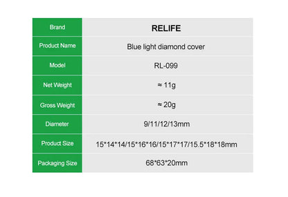 RELIFE RL-099 Camera Protective Cap Blue Light Shield Metal Cover for Mobile Phone Lens Disassembly Glue Removal Repair Tool