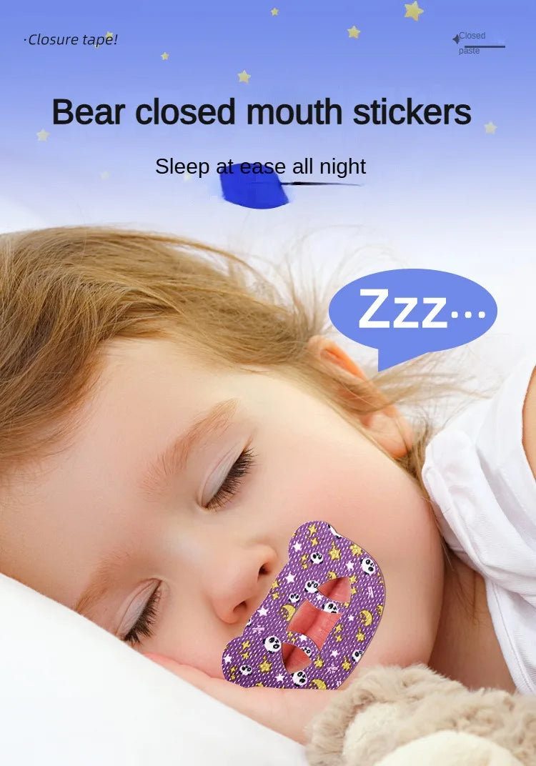 30Pcs Anti-Snoring Stickers Children Adult Night Sleep Lip Nose Breathing Improving Patch Mouth Correction Orthosis Tape