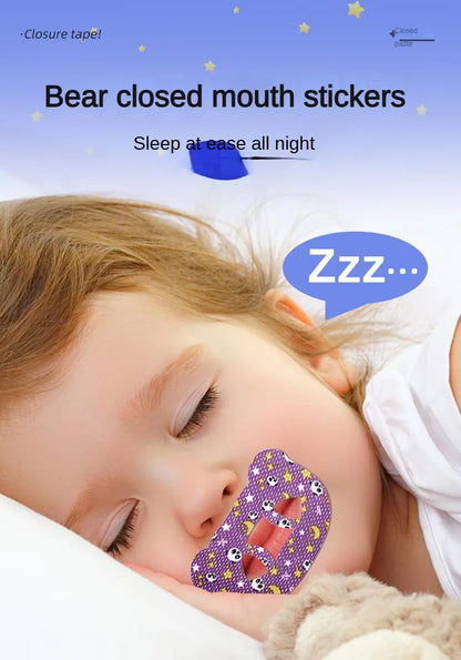 30Pcs Anti-Snoring Stickers Children Adult Night Sleep Lip Nose Breathing Improving Patch Mouth Correction Orthosis Tape