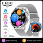LIGE Micro Physical Examination ECG Smart Watch Men Bluetooth Call Heart Rate Blood Pressure Oxygen Health Smartwatch 2025 New