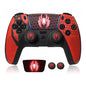 Spider Handle Cover Particle Style with Thumbstick Caps And Spider Stickers Gaming Controller Skin Accessory