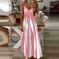 Women's New Fashion Zebra Pattern Dress Summer Fashion Comfortable Casual Dress