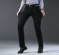 2026 New Business Men's Jeans Casual Straight Stretch Fashion Classic Blue Black Work Denim Pant Trousers Male  Clothing