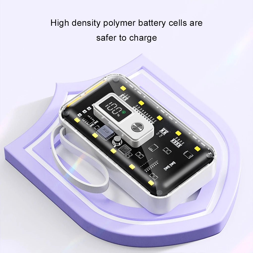 21700  Power Bank Cases Battery Storage Box Night Light USB Charge DIY Shell 21700 Battery Storage Box for iPhone Xiaomi