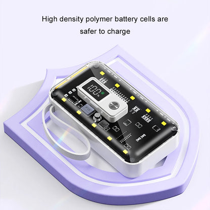 21700  Power Bank Cases Battery Storage Box Night Light USB Charge DIY Shell 21700 Battery Storage Box for iPhone Xiaomi