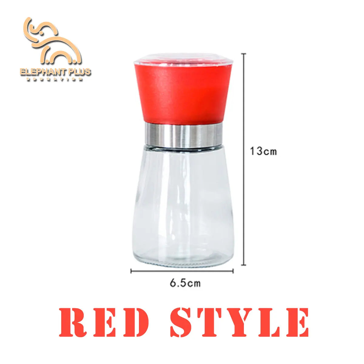 180ML Pepper Grinder Glass Spice Bottle Salt Pepper Mill Manual Spice Grinder Mill Household Kitchen Gadgets