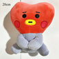 LINE FRIENDS BT21 Kpop Anime 10–24 Cm Cartoon Plush Toy Backpack: Cute Korean-Style Doll—Perfect for Christmas and Birthdays
