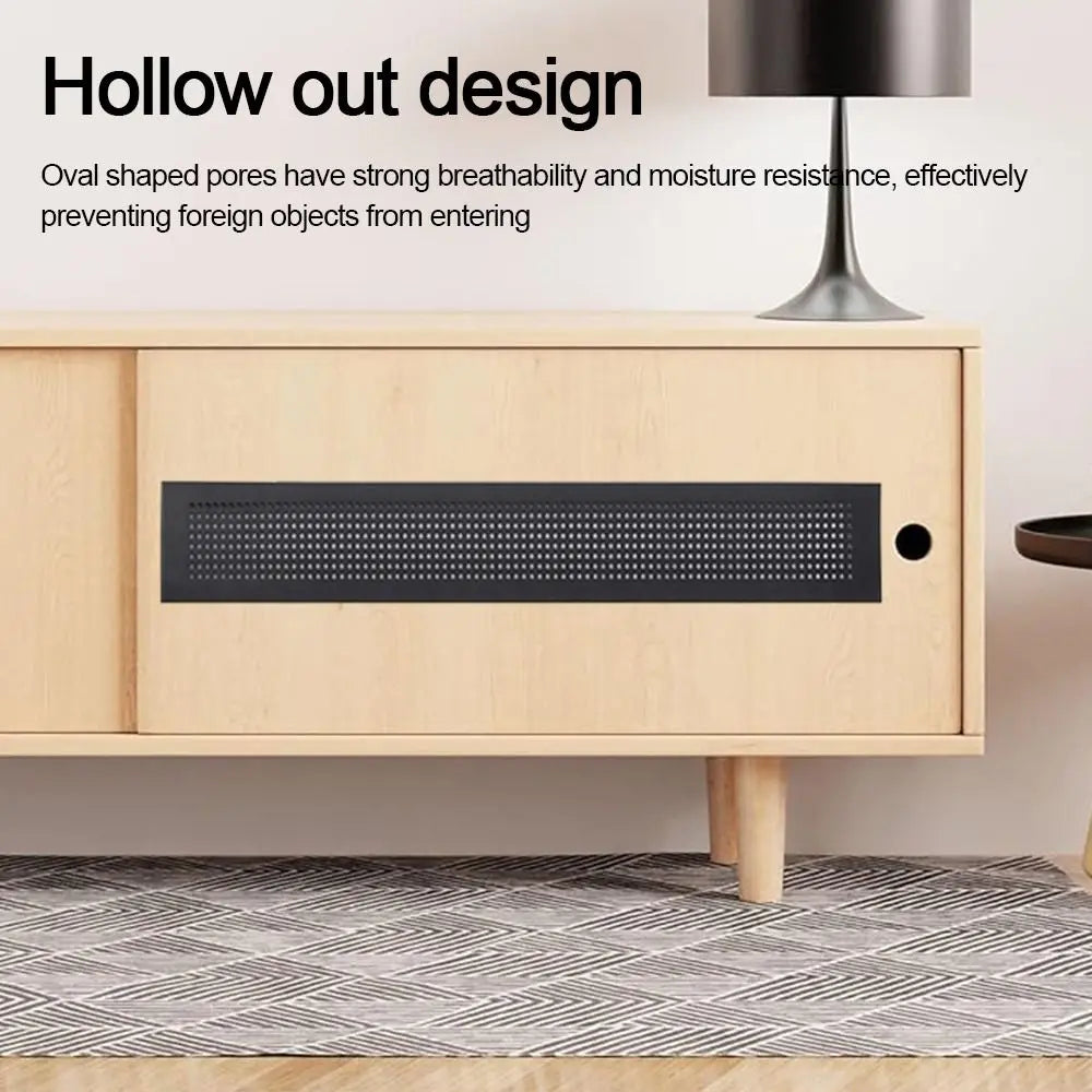 2pcs/set Aluminum Alloy Vents Cover Louver 50/80mm Wide Air Vent Decor Breathable Mesh Rectangle Ventilator Grille Cover