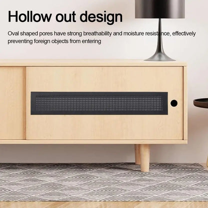 2pcs/set Aluminum Alloy Vents Cover Louver 50/80mm Wide Air Vent Decor Breathable Mesh Rectangle Ventilator Grille Cover