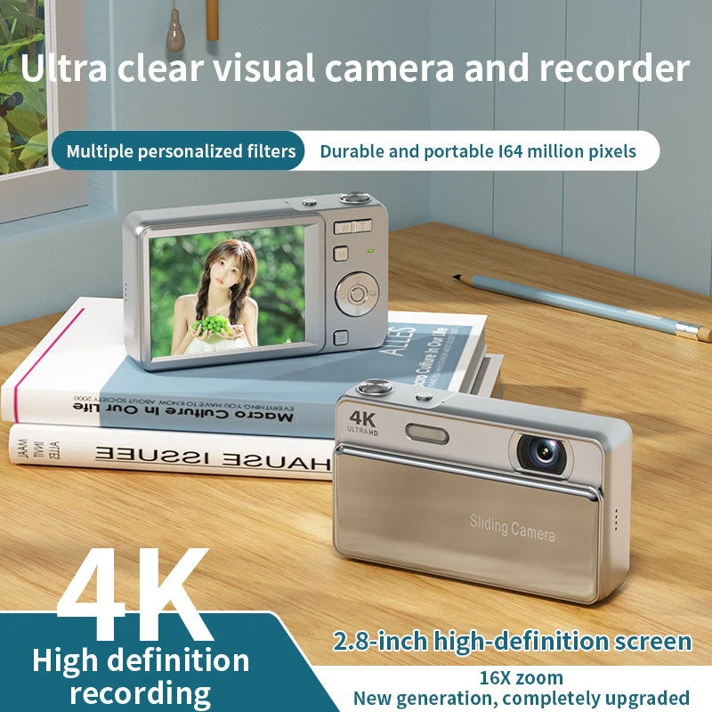 Lenovo M15 Digital Camera 64 Megapixel 4K High-definition CCD Camera Photo Video Portable Camera With Screen Flash For Travel