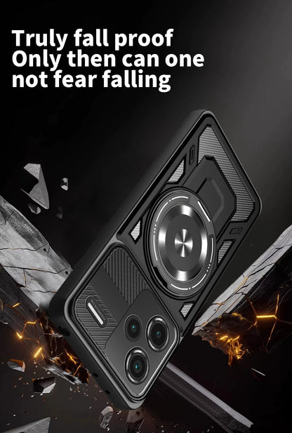 For Redmi Note 13 Pro Plus Case Armor Shockproof Phone Cover for Xiaomi Redmy Note13 Pro + Plus 5G Car Magnetic Holder Funda