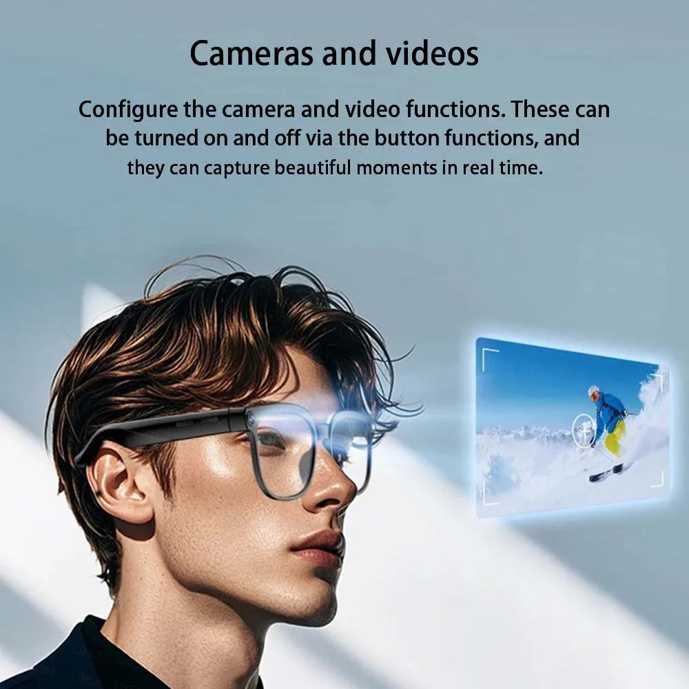 2026 New Smart Glasses Women Video Record Camera Bluetooth Call Music Playback Language Translation Music Sunglass Men Businesst