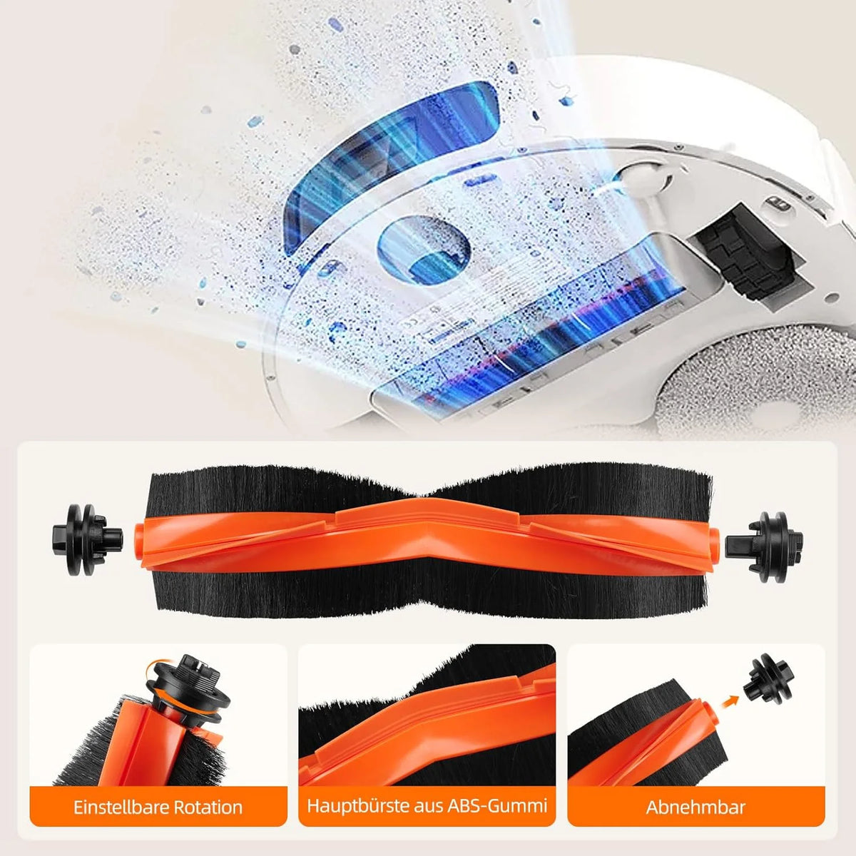 For Robot Vacuum Cleaner Xiaomi X20 Plus, Wiper and Grill Accessories, Main Side Brush, HEPA Filter, Spare Parts Dust Ba