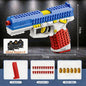 SIG17 Hanging Toy Gun Continuous Firing Building Block Pistol Shell Throwing Airsoft Blowback Toy Outdoor Shooting for Children