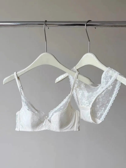 Ultra Comfort French Lace Bra, Demi Cup Underwire Lightweight for Large Bust, Anti Sagging Support Summer Sexy BANERDANNI Sexy B