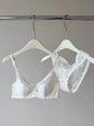 Ultra Comfort French Lace Bra, Demi Cup Underwire Lightweight for Large Bust, Anti Sagging Support Summer Sexy BANERDANNI Sexy B