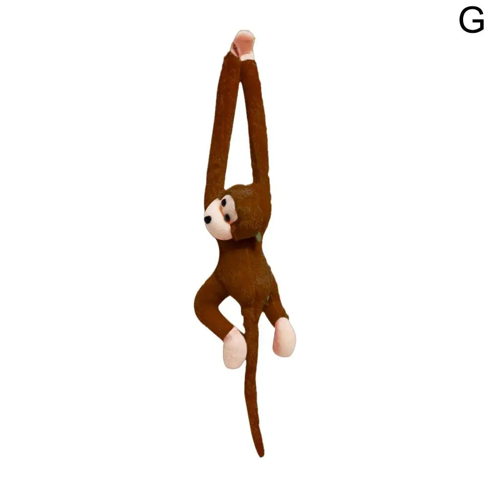 Colorful Long-arm Monkey Plush Stuffed Dolls Children's Animal Plush Toys Creative Curtain Dolls Hanging Monkeys Decorative Gift