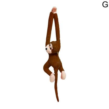 Colorful Long-arm Monkey Plush Stuffed Dolls Children's Animal Plush Toys Creative Curtain Dolls Hanging Monkeys Decorative Gift