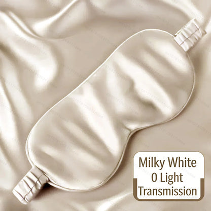 Silk Sleep Mask - 100% Blackout, Zero Eye Pressure, Blindfold with Breathable & Skin-Friendly, Super Soft Travel Sleep Eye Cover