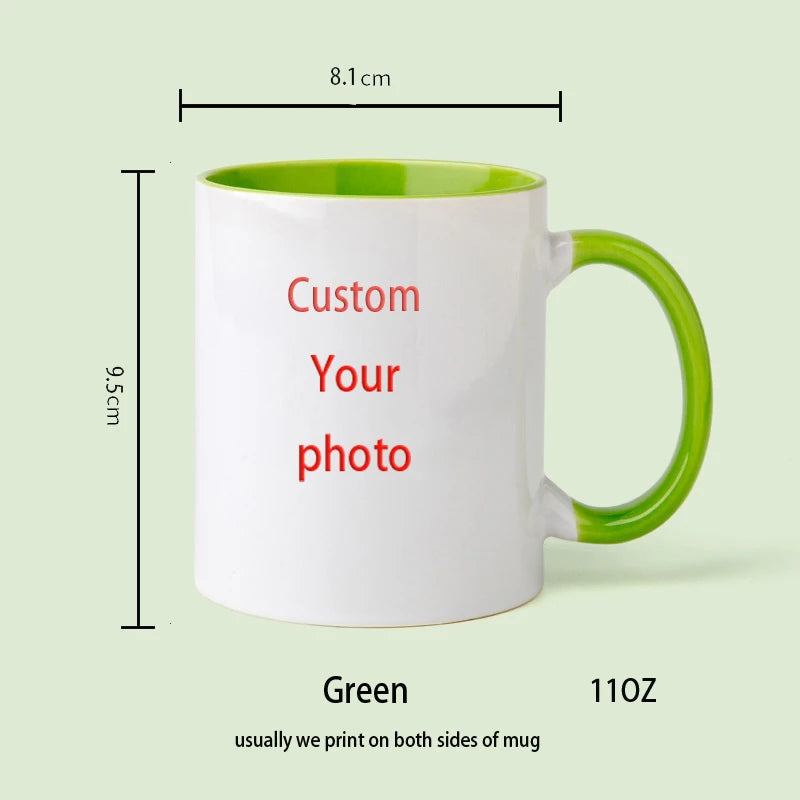 Customize Photo Black Coffee Mug - Personalized Dog Cat Familay Lover Photos Cup Tea Cup with Names Mothers' Day Surprised Gift