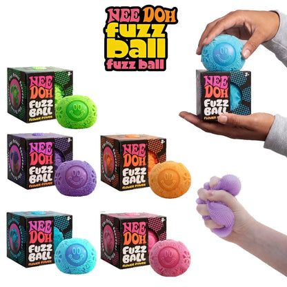 Flower Power Needoh Fuzz Ball Fidget Squeeze Ball Soft Quick Rebound Anti-anxiety Stress Relief Toy Sensory for Autism ADHD Gift