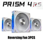 LDPCSJ PRISM 4 RS 12cm ARGB 4 Pin Computer Case Fan Quiet Cooling 12V Large Air Volume 800-1600RPM for Desktop Gaming PC Build