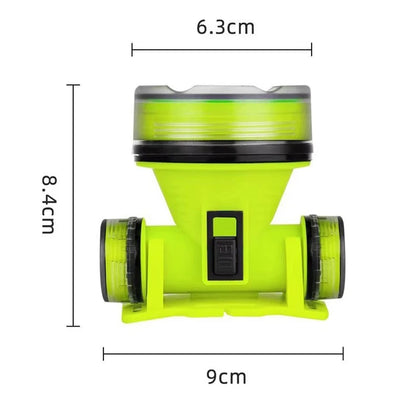 Portable Rechargeable Diving Headlight 350m Underwater Lighting Flashlight Super Bright LED Diver Spearfishing Headlamp