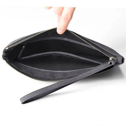 Men's Business Clutch Bag PU Leather Wallet Handheld Busin Casual Phone Bag Soft Surface Ort Wallet Casual Handbag Coin Purse ﻿