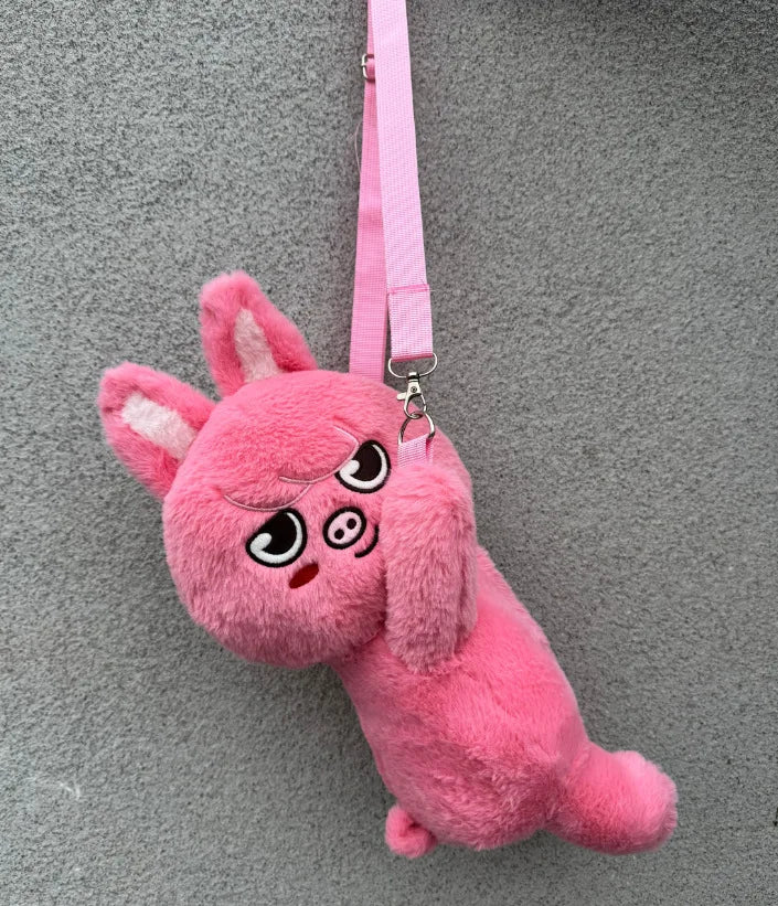 Kpop SKZOO plush Cartoon Rain Love Be Stray Kids Plush Toy Crossbody Bag Love Bear Gift for Children Backpack Christmas Gift