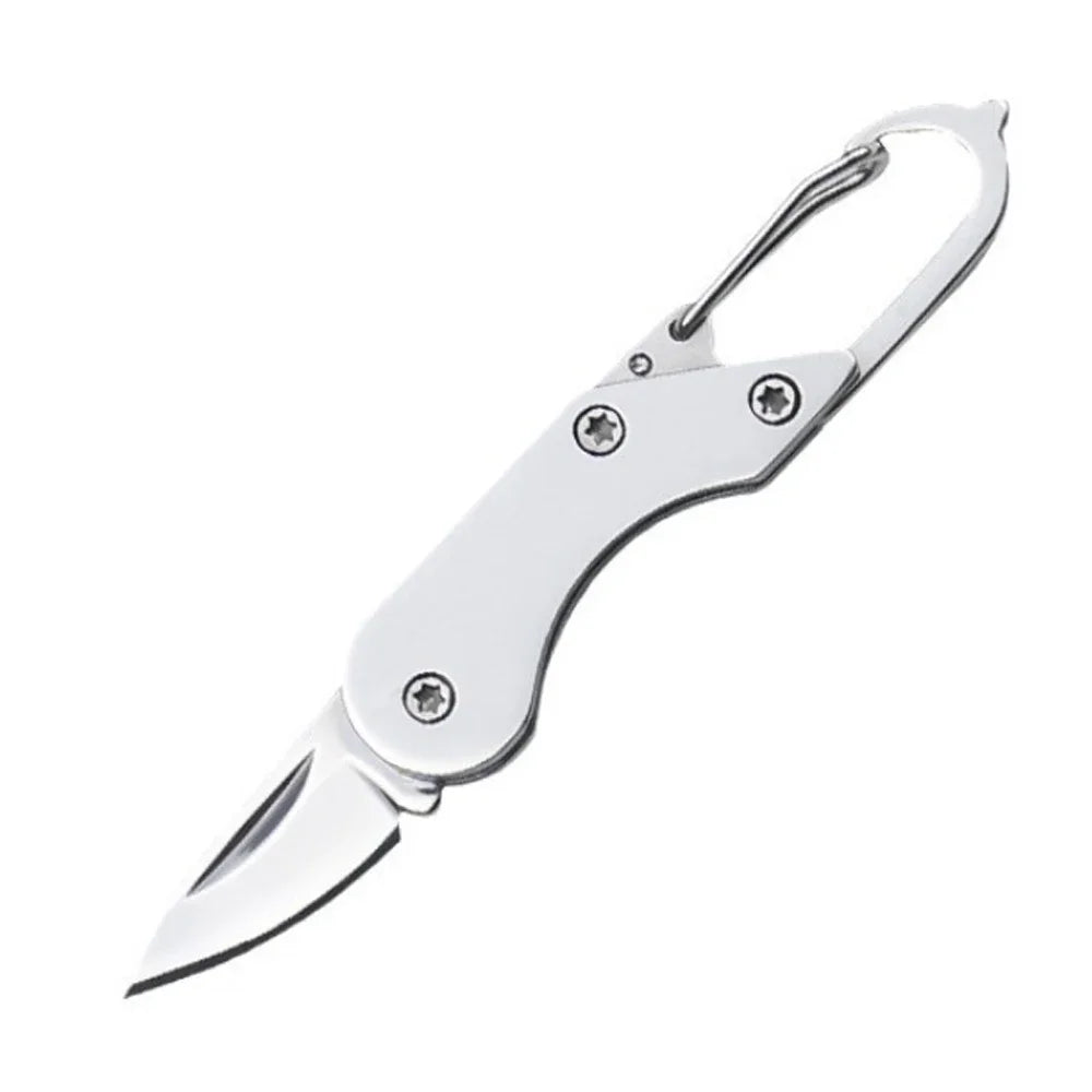 Mini High Hardness All Steel Portable Folding Knife Outdoor Camping Knives Fishing Knife Keychain Unboxing Knives