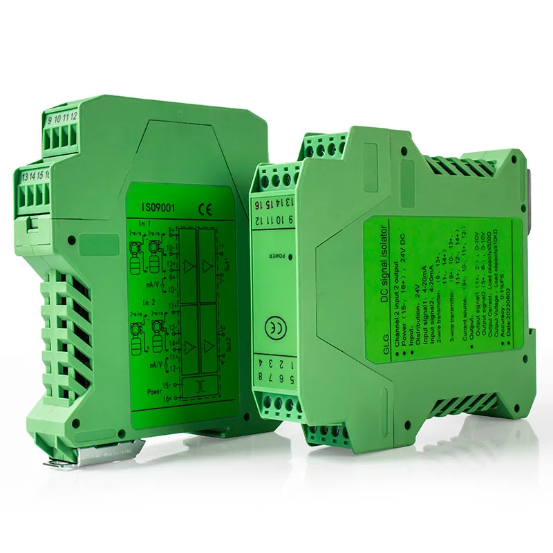 4-20mA to 0-10V DC Signal Isolator 0-10mA 0-20mA to 0-10V 0-5V 1-5V Analog Signal Isolator 1 In 1 Out 1 In 2 Out