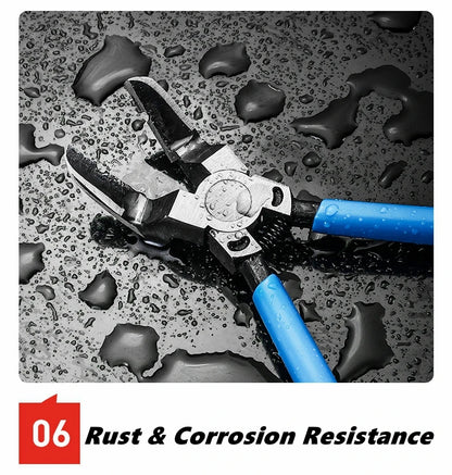 Multifunctional Car Clip Pliers Diagonal Pliers Car Rivet Tightening Pliers Wire Stripping Plier Staple Screwdriver Removal Tool