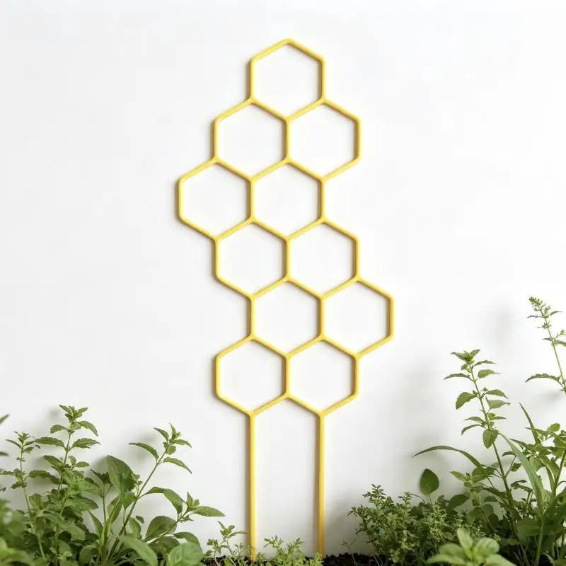 1PC Honeycomb Design Plant Trellis, Rustproof Plastic Support For Potted Vines And Flowers, Indoor Outdoor Garden Climbing Frame