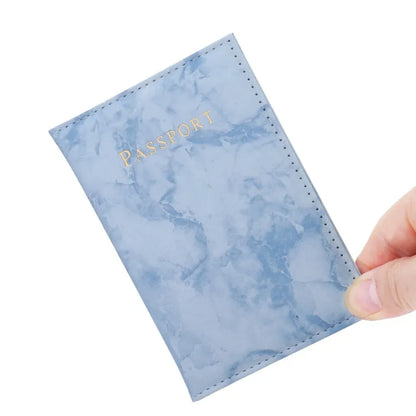 Fashion Marble Passport Holder Case Travel Accessories ID Cover Women Men Bank Card Passport Covers Business Wallet Case Pouch