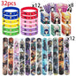 Anime Demon Birthday Theme Gifts Bags Keychain tattoo sticker Demon Slayer Candy Bags Packaging Giveaway Party Favors Gifts Supp