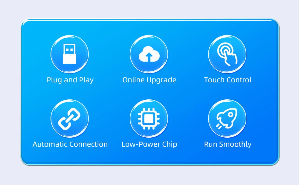 EKIY 2in1 Wireless CarPlay Dongle Wireless Android Auto Adapter Car Intelligent Systems AI Smart Box For Car With Wired CarPlay
