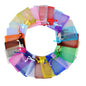 50/100pcs Colorful Organza Gift Bag 5x7 7x9 9x12 10x15 13x18cm Party Wedding Favors Candy Jewelry Packaging Drawstring pouches