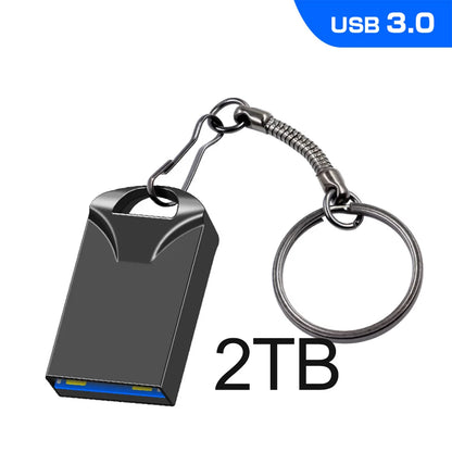 Mini USB 3.0 Pendrive 1TB 512GB 128GB Silvery External Storage Metal Memory Flash Drive USB Storage Key Pen Drive For Computer